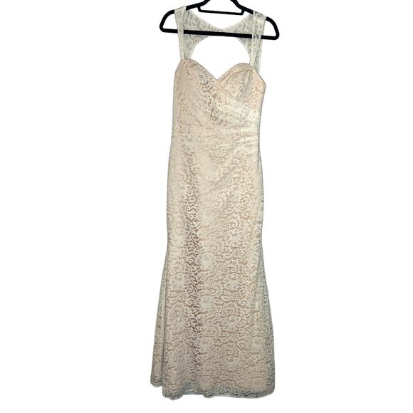 NEW Christina Wu 22715 Ivory Lace Mermaid Sweetheart Neckline Gown Size 8 NWT - Picture 1 of 7